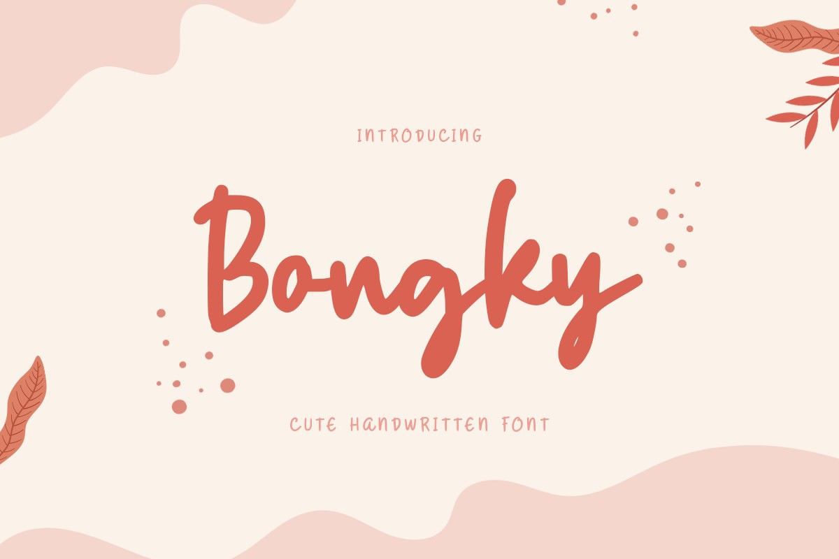 폰트 Bongky