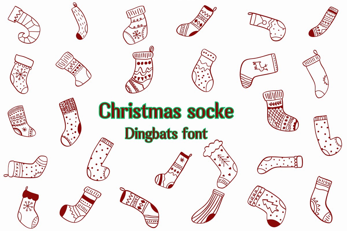폰트 Christmas Socks