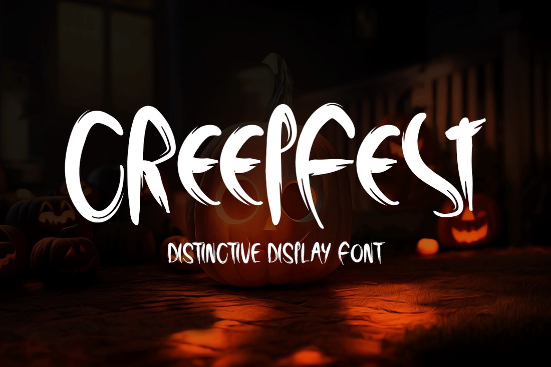 폰트 Creepfest
