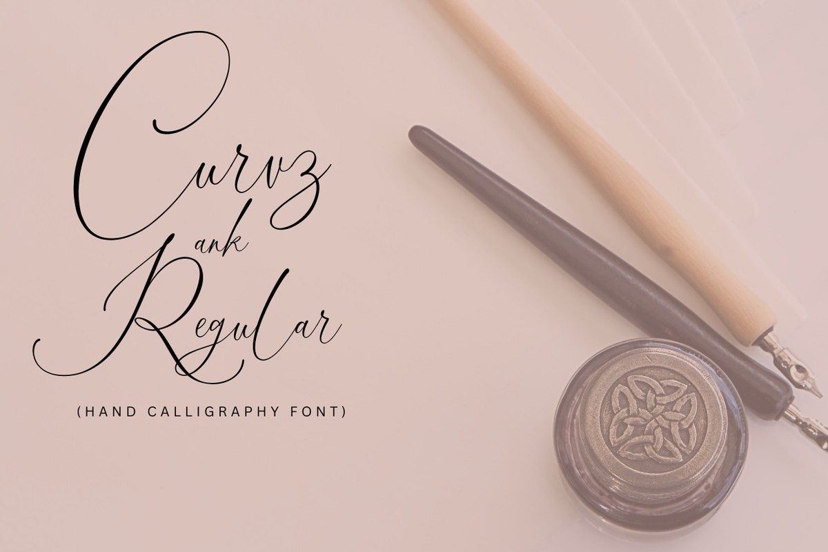 폰트 Curvz Ank