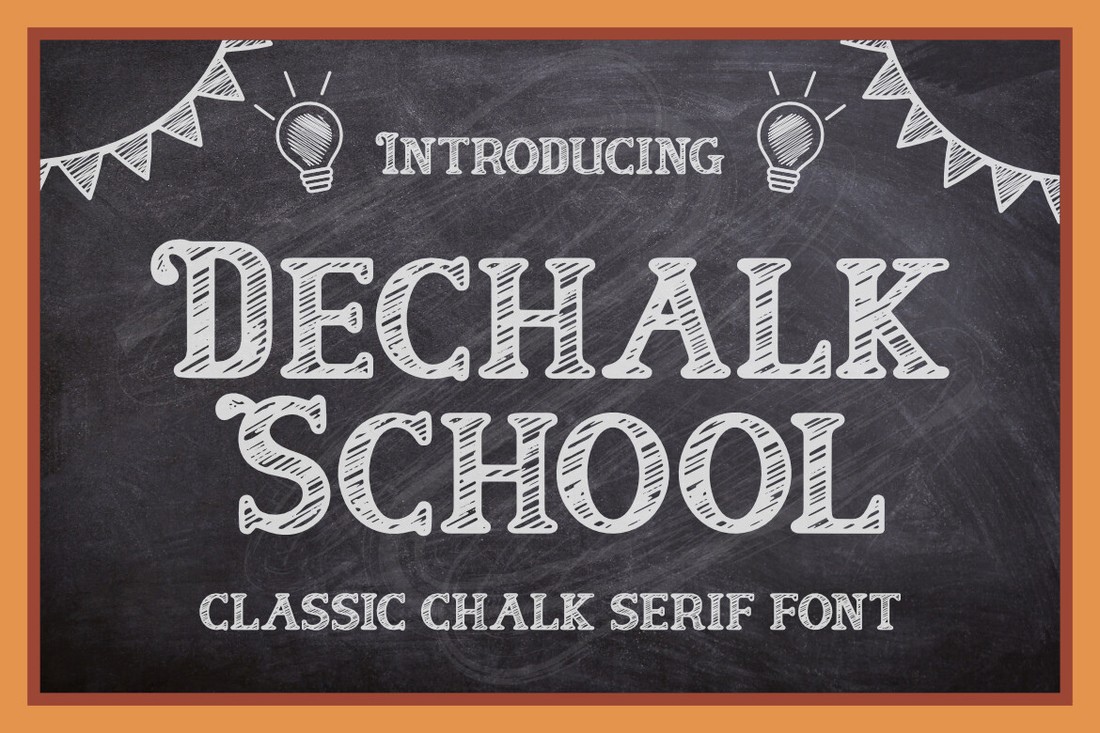 폰트 Dechalk School
