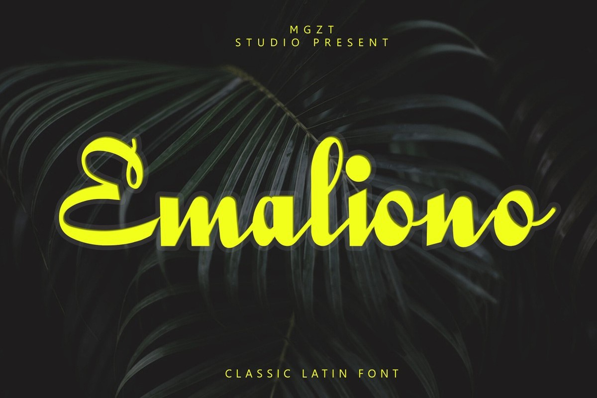 폰트 Emaliono
