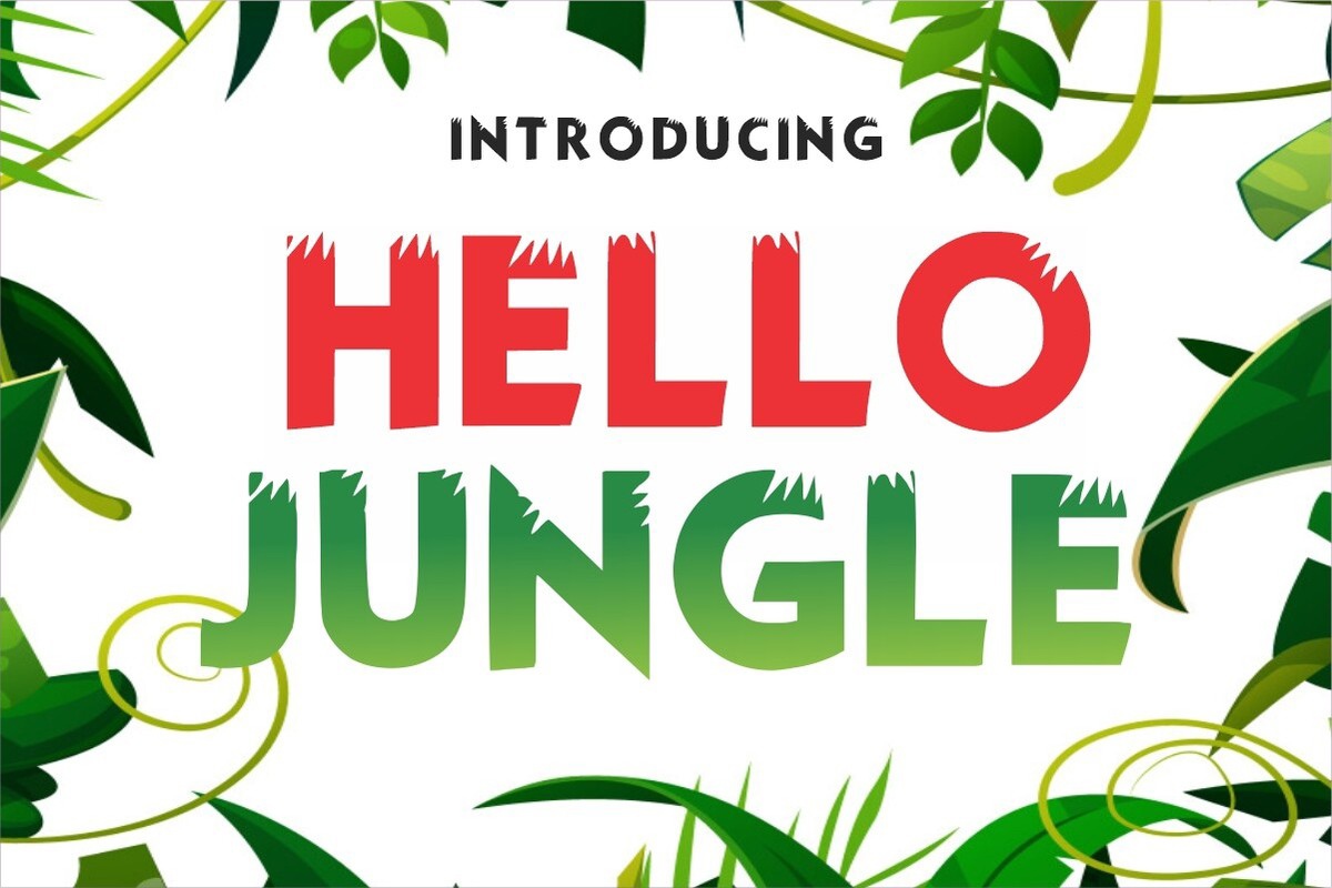 폰트 Hello Jungle