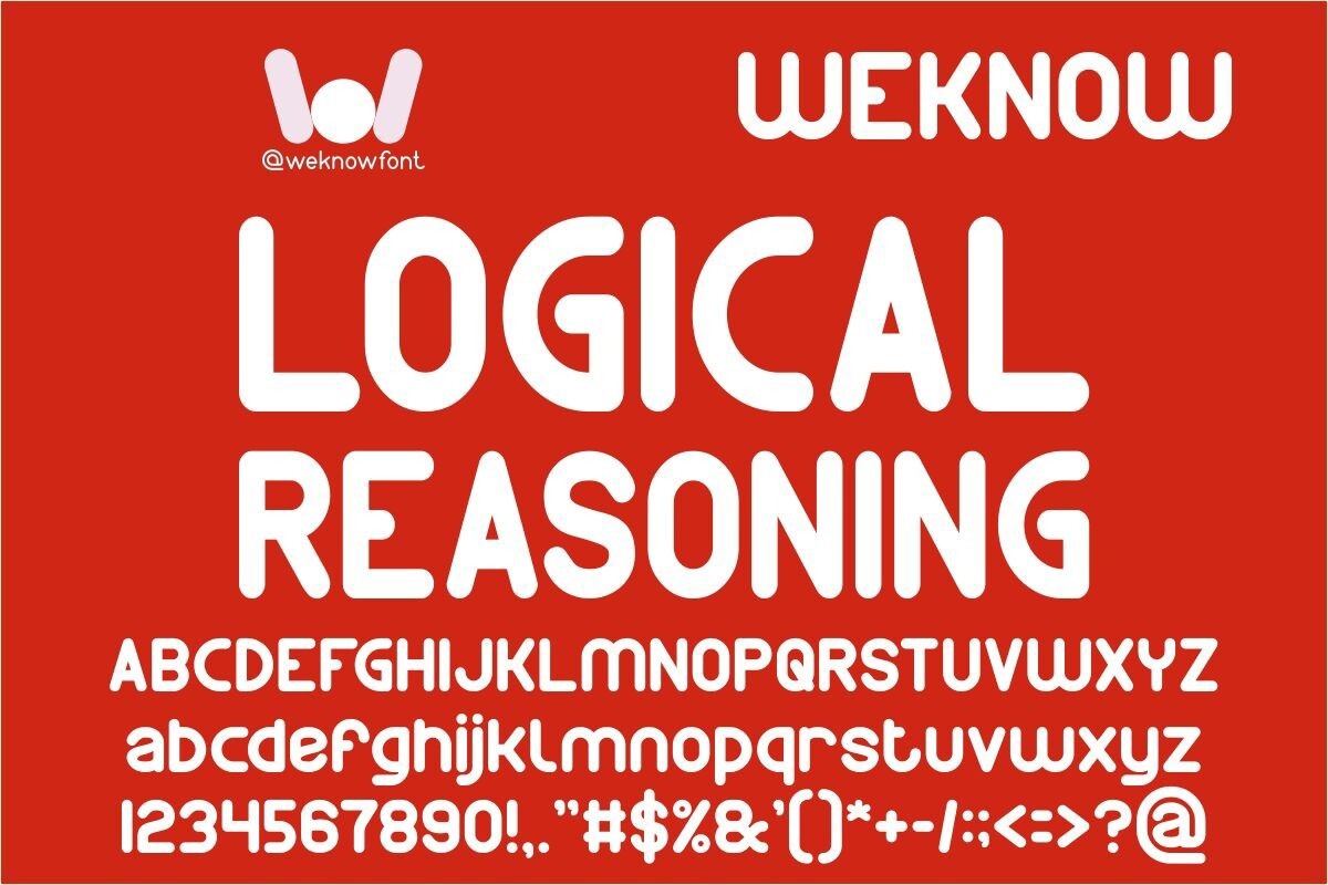 폰트 Logical Reasoning
