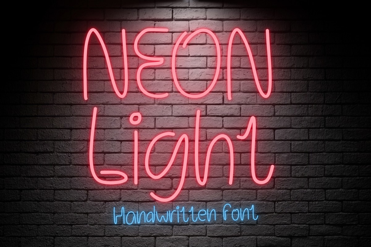 폰트 Neon Light