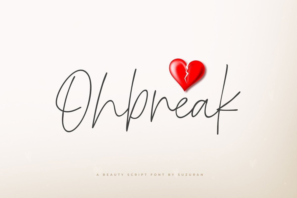 폰트 Ohbreak
