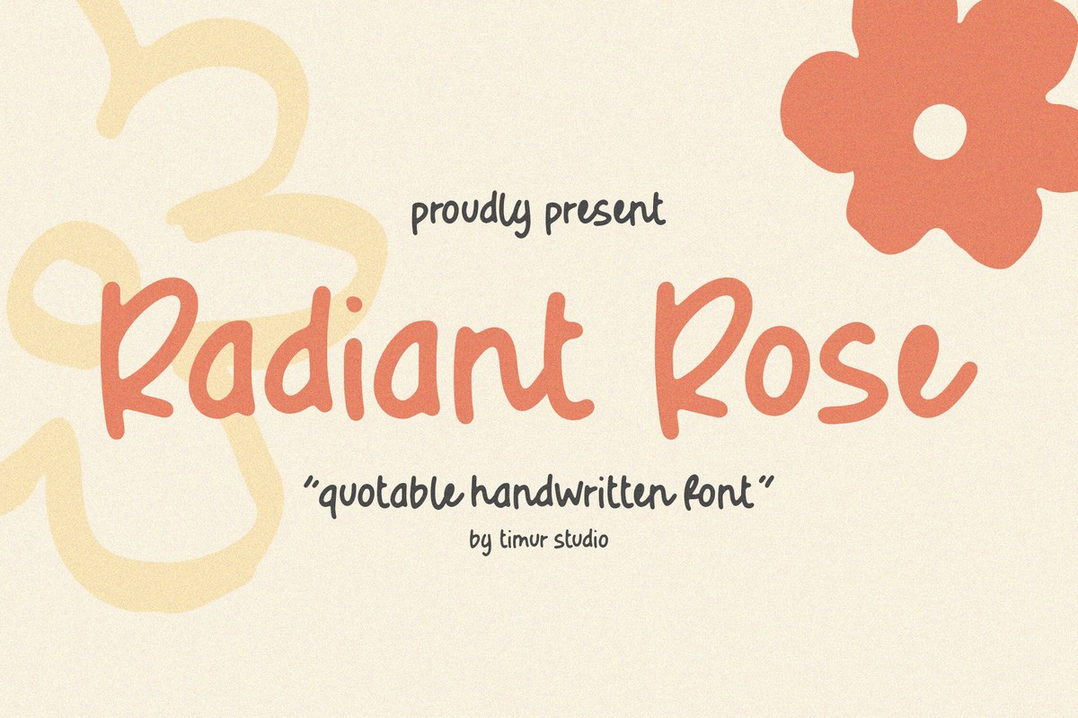 폰트 Radiant Rose