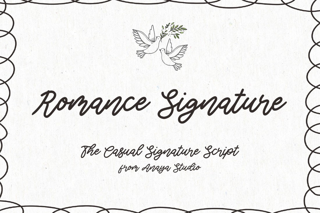 폰트 Romance Signature