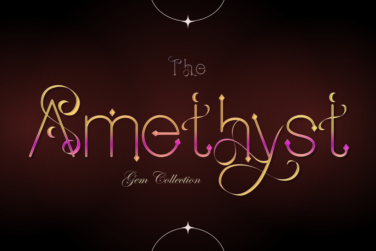 폰트 The Amethyst