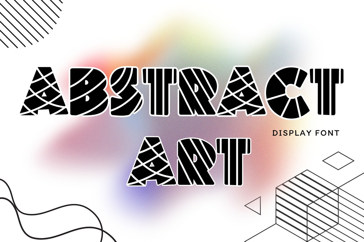 폰트 Abstract Art
