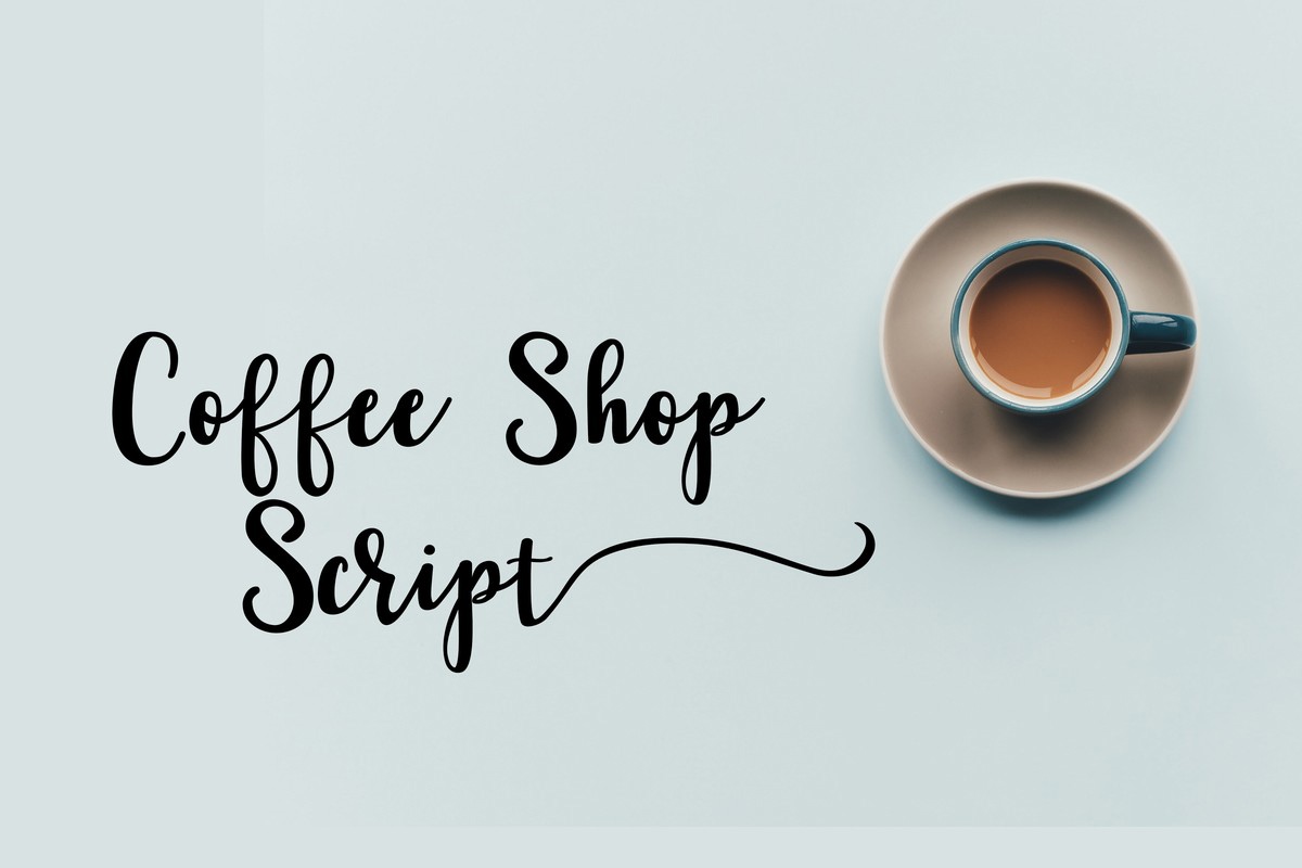 폰트 Coffee Shop Script