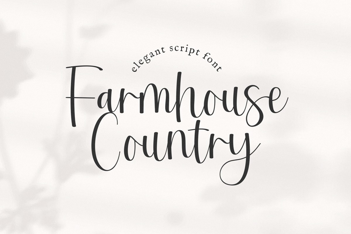 폰트 Farmhouse Country