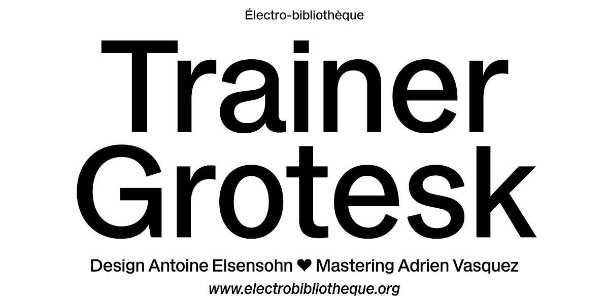폰트 EB Trainer Grotesk