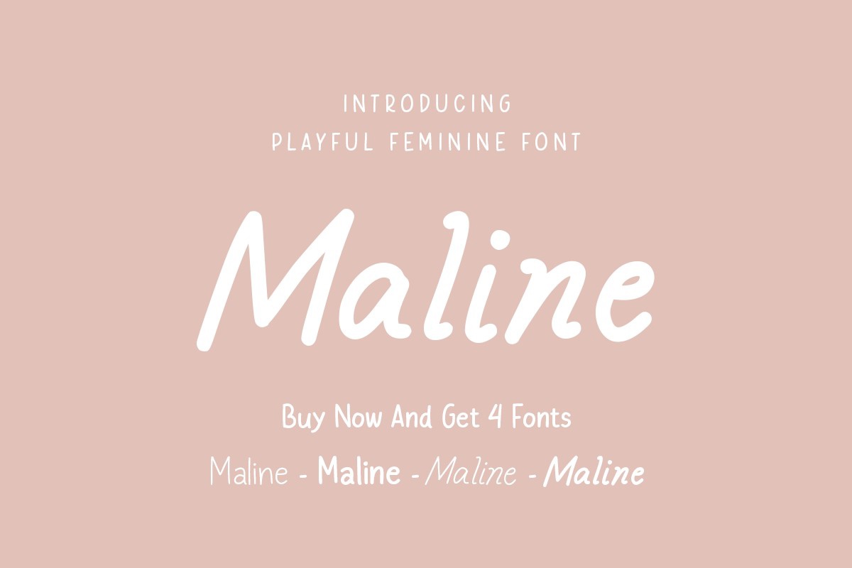 폰트 Maline