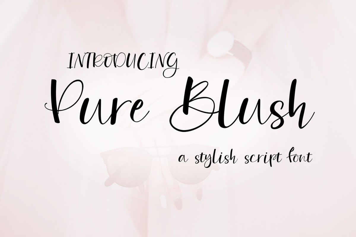 폰트 Pure Blush Script