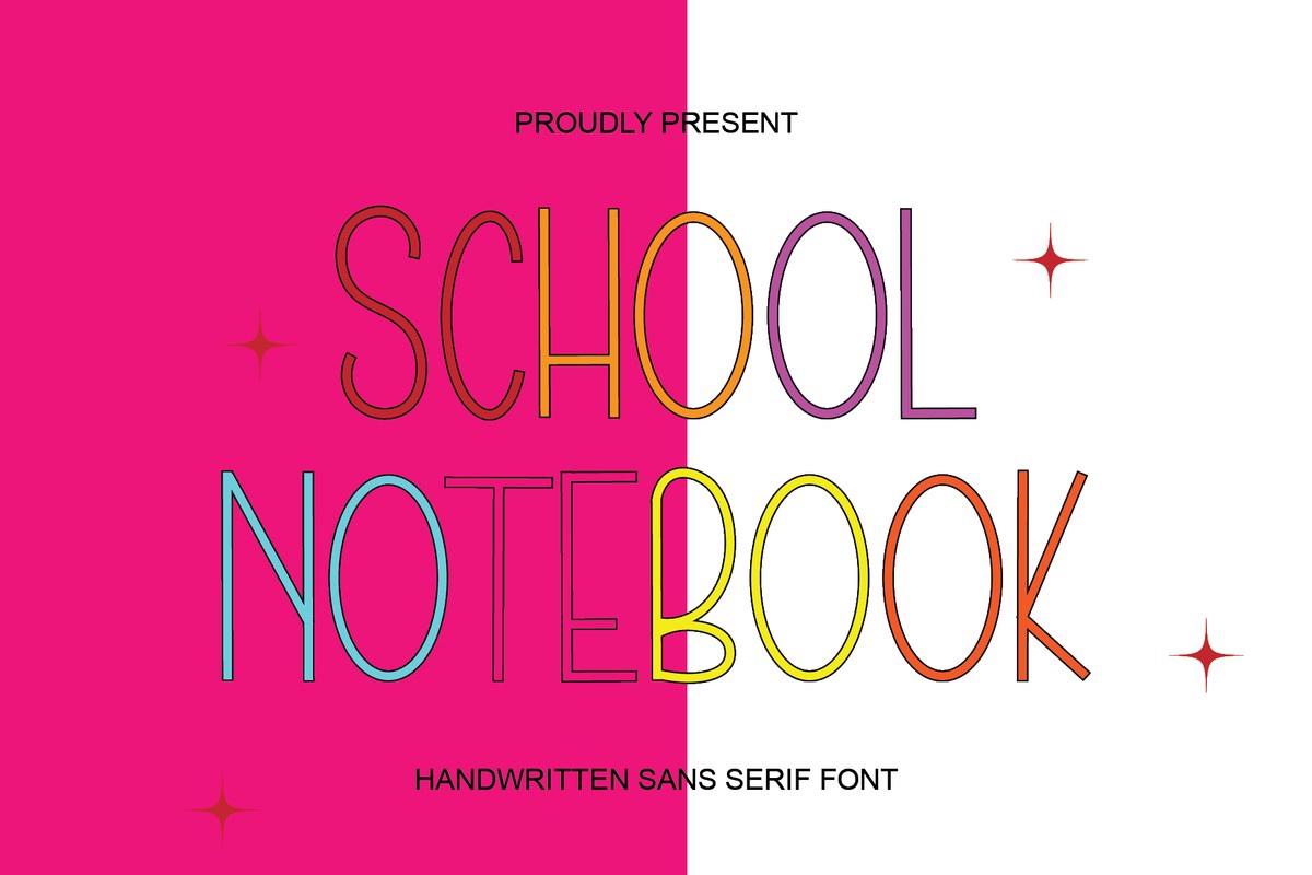 폰트 School Notebook