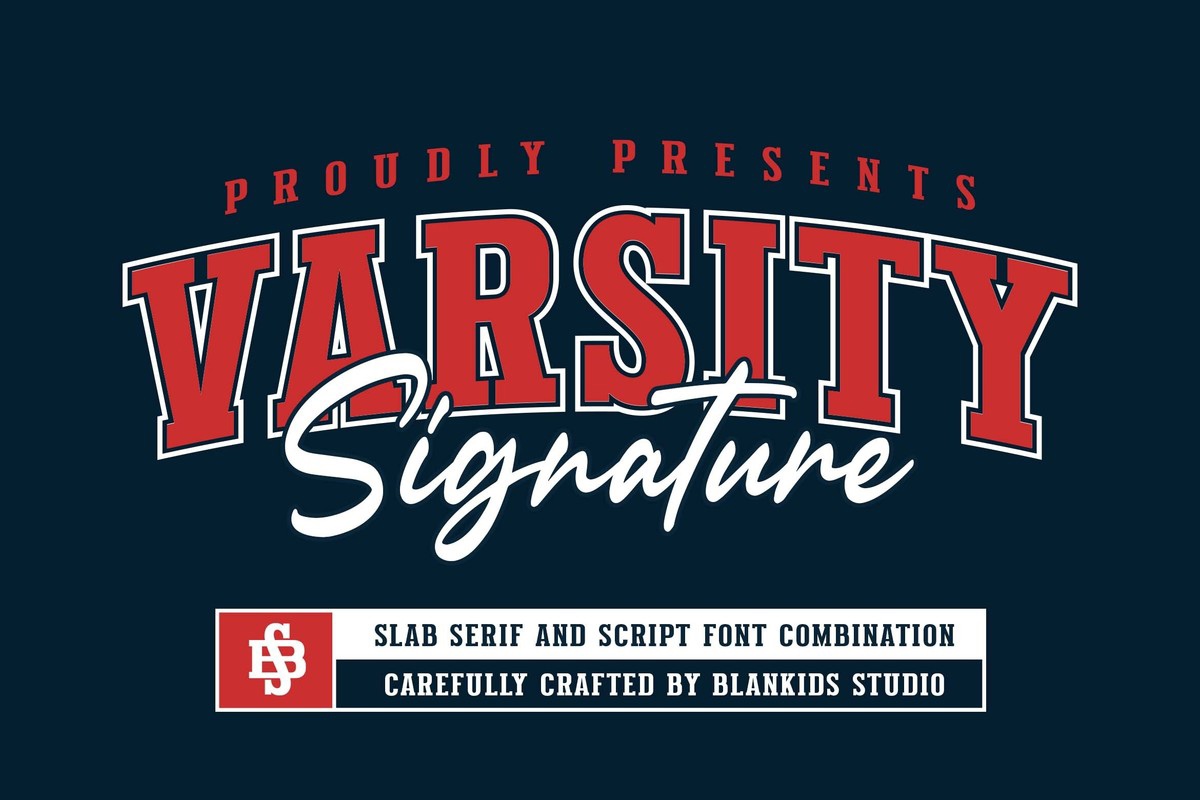 폰트 Varsity Signature