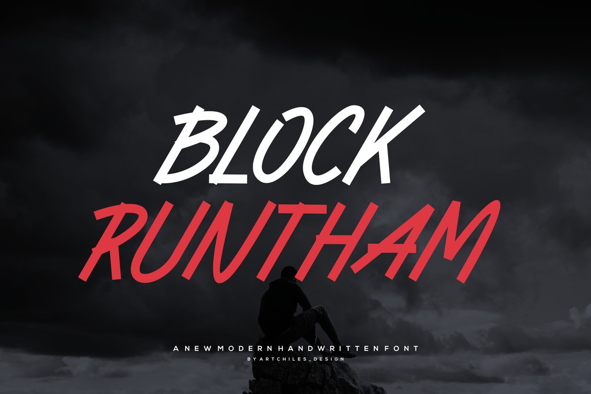폰트 Block Runtham