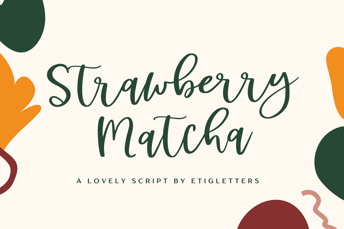 폰트 Strawberry Matcha