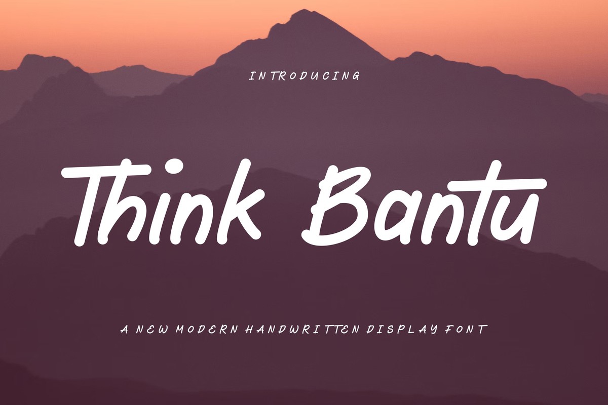 폰트 Think Bantu
