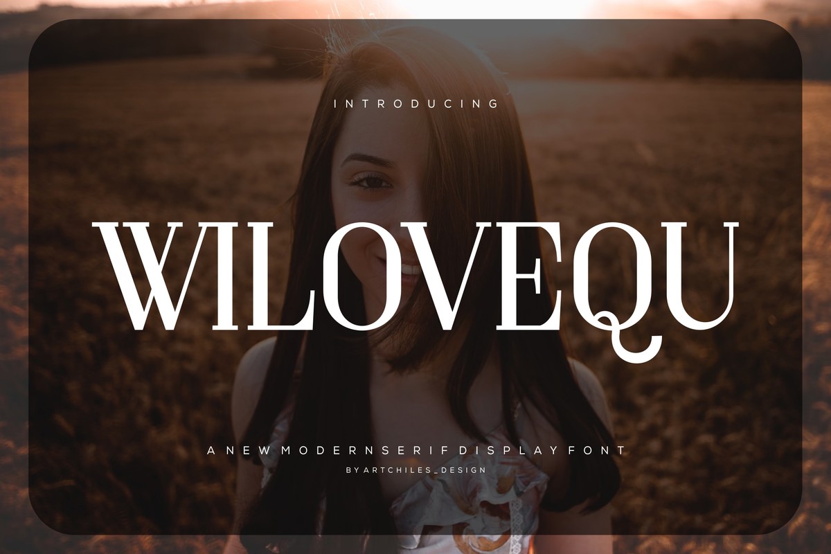 폰트 Wilovequ