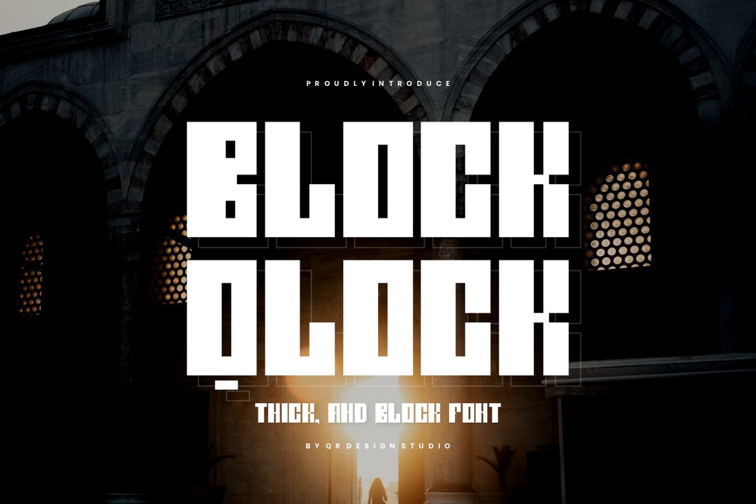 폰트 Block Qlock