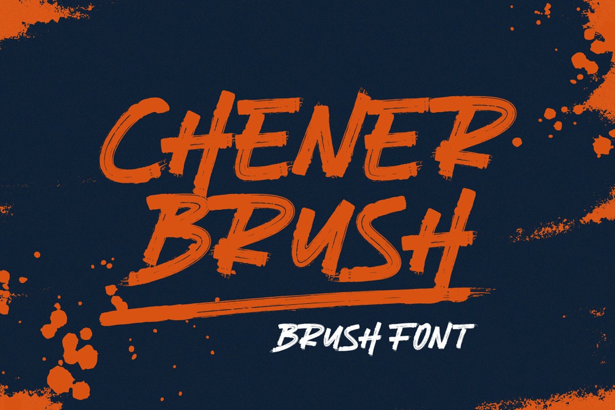 폰트 Chener Brush