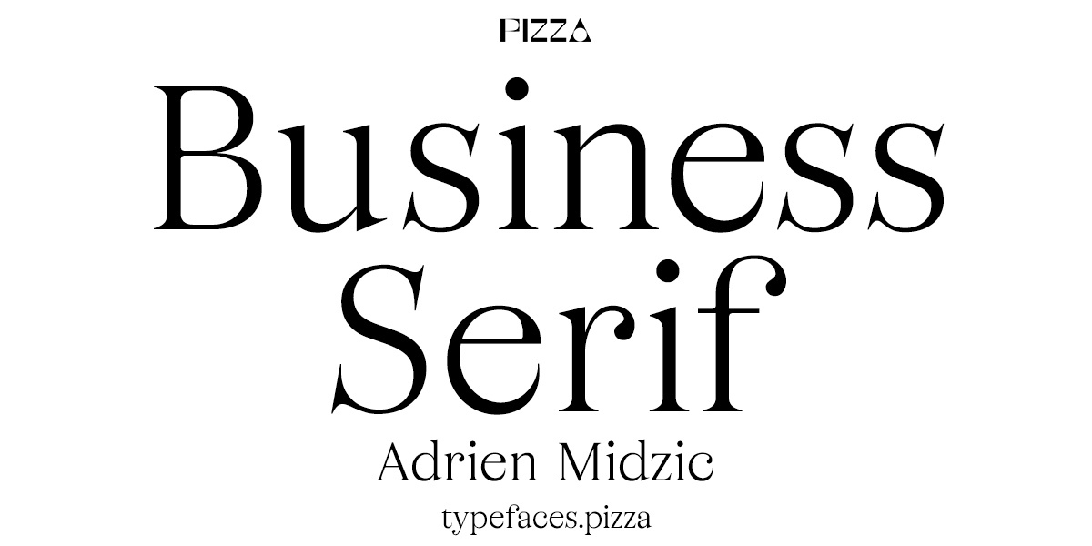 폰트 Business Serif
