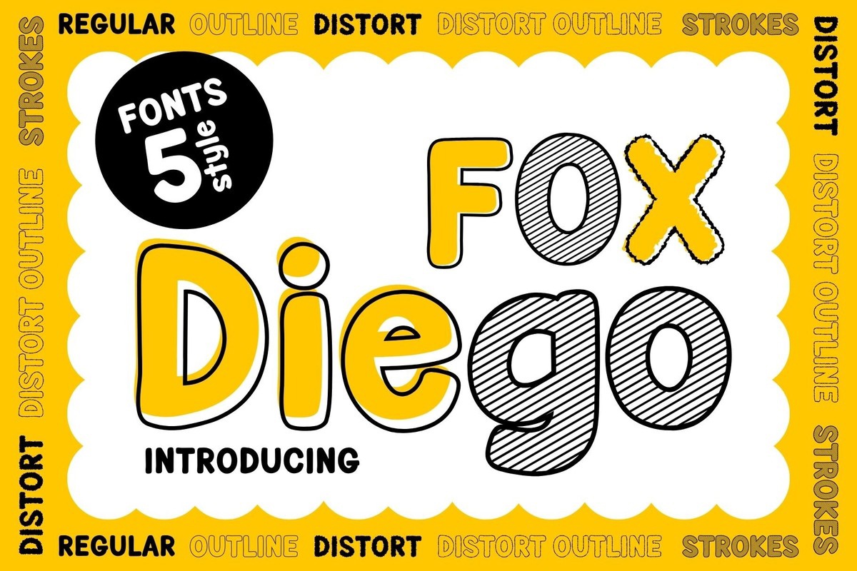 폰트 Fox Diego