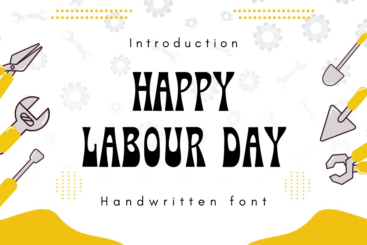 폰트 Happy Labor Day