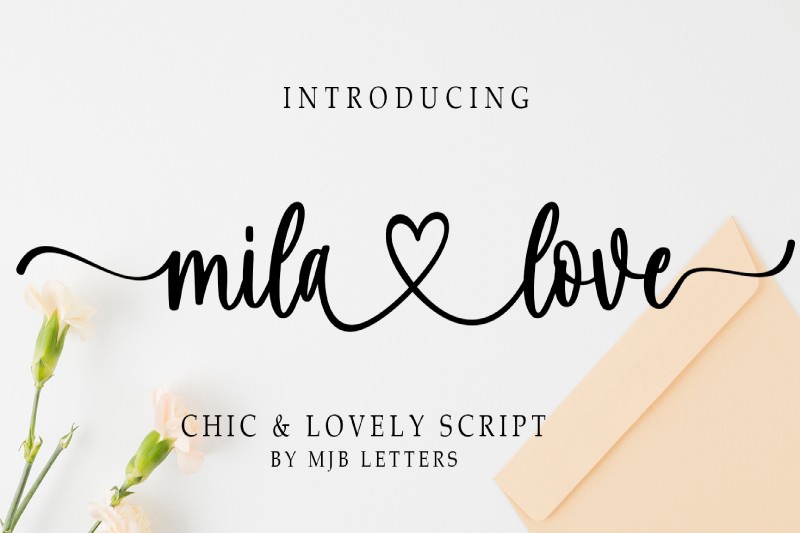 폰트 Mila Love