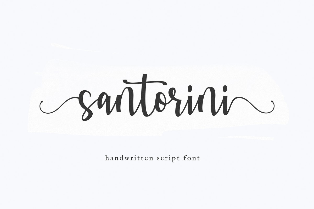 폰트 Santorini Script