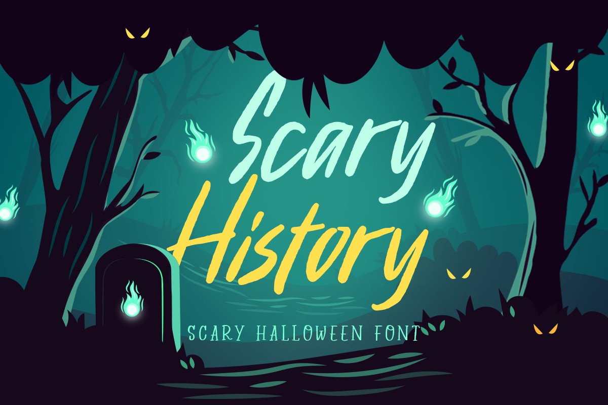 폰트 Scary History