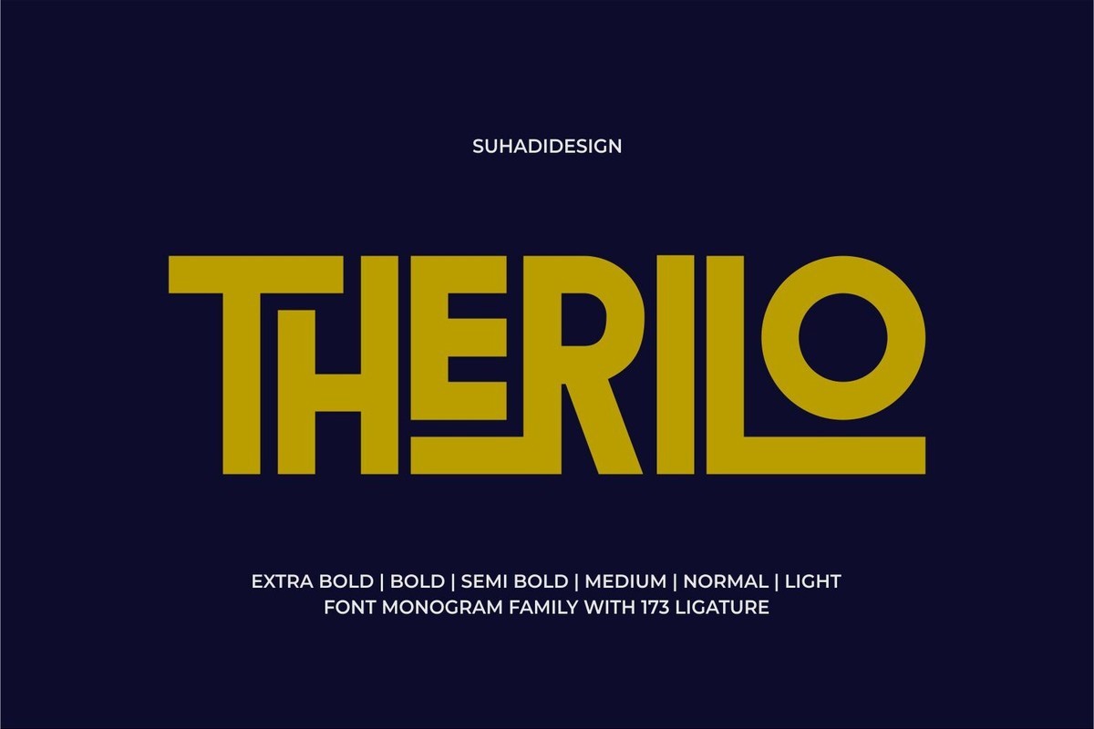 폰트 Therilo