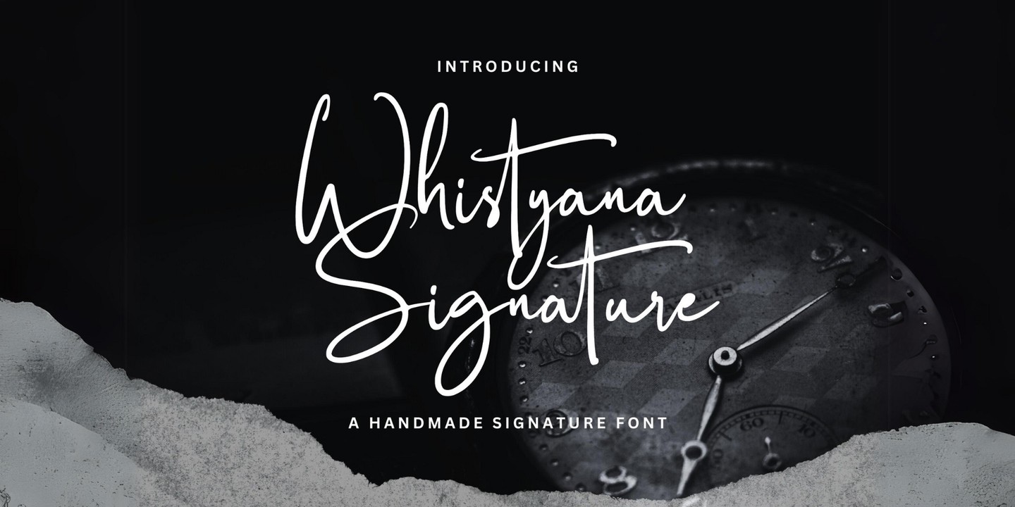 폰트 Whistyana Signature
