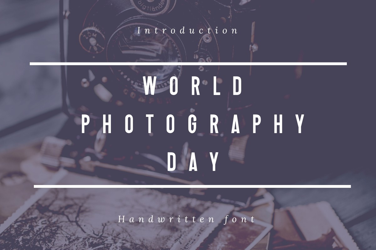 폰트 World Photography Day