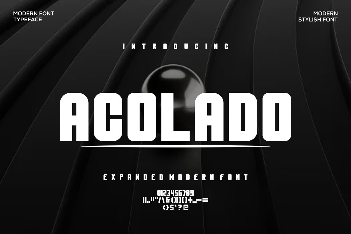 폰트 Acolado