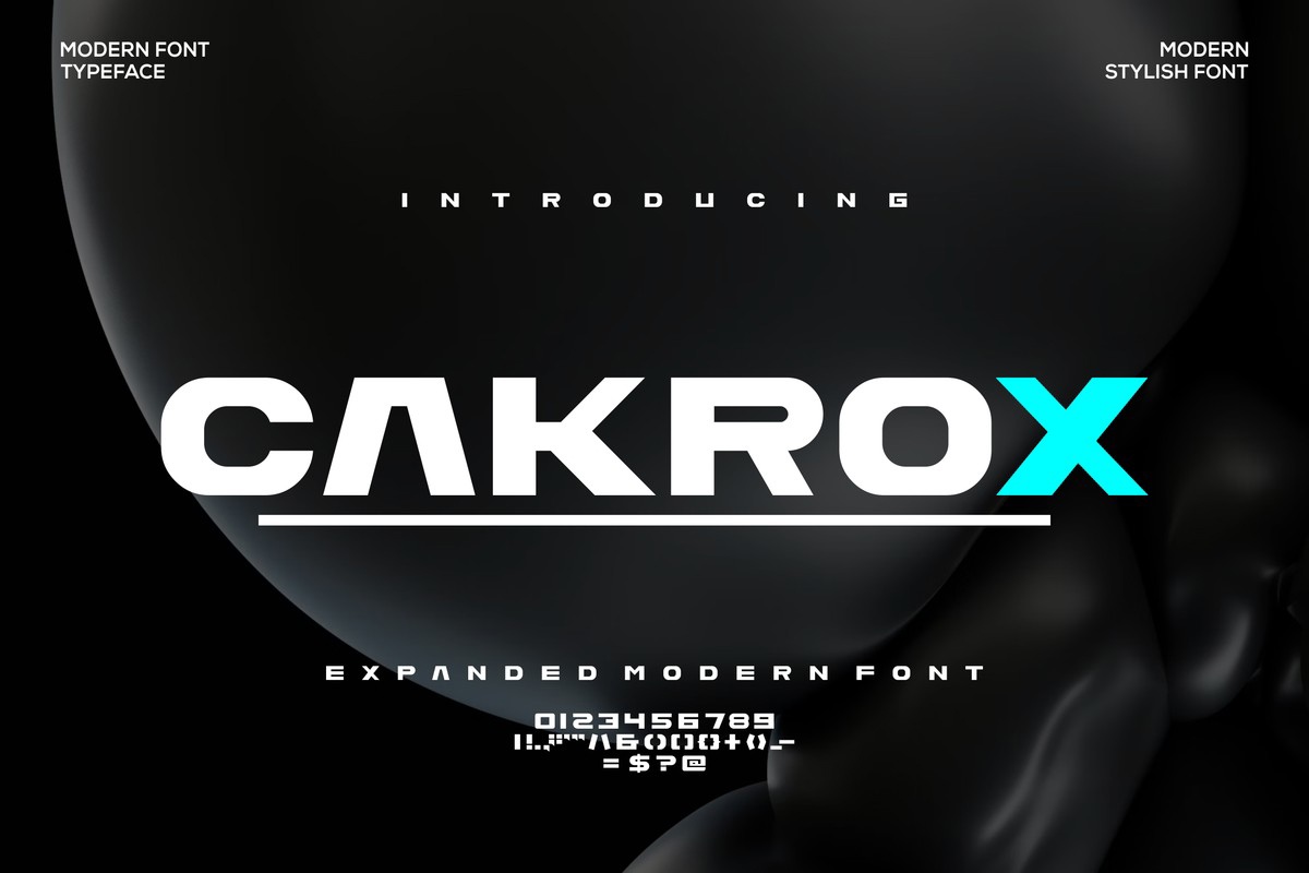 폰트 Cakrox