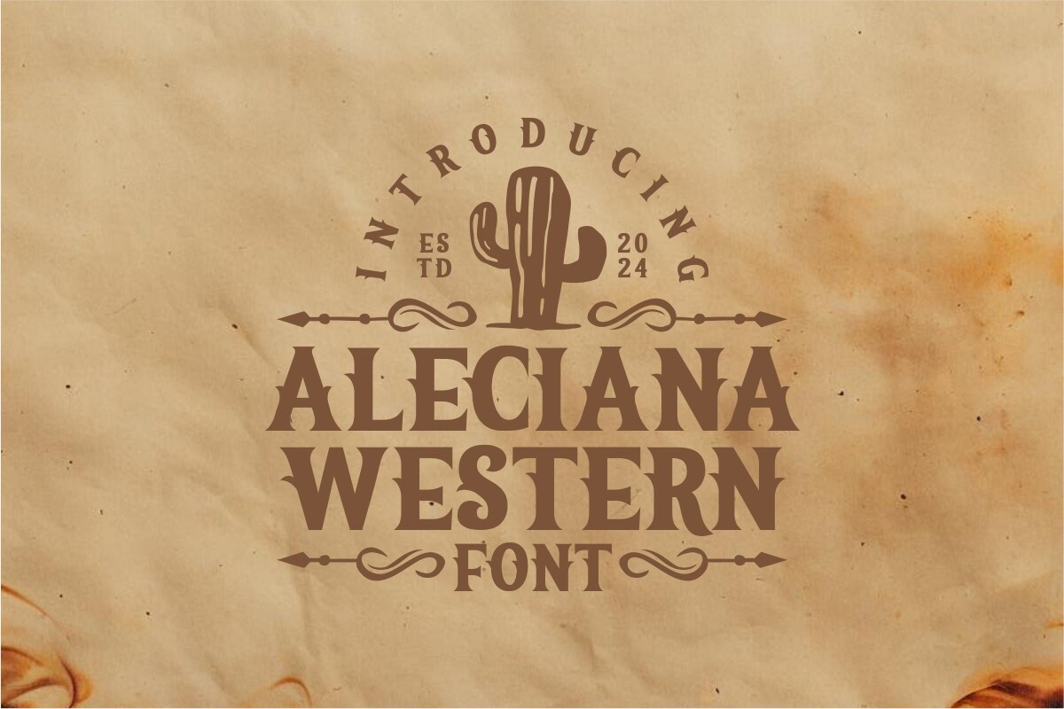 폰트 Aleciana Western