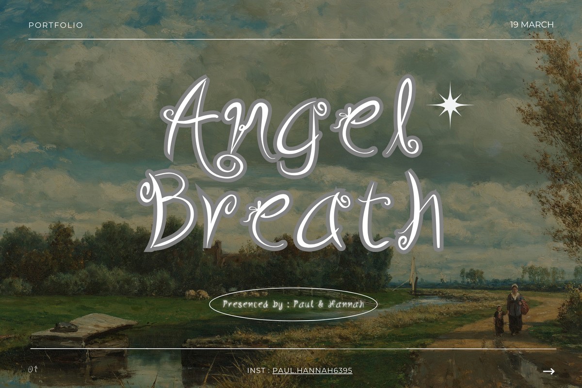 폰트 Angel Breath