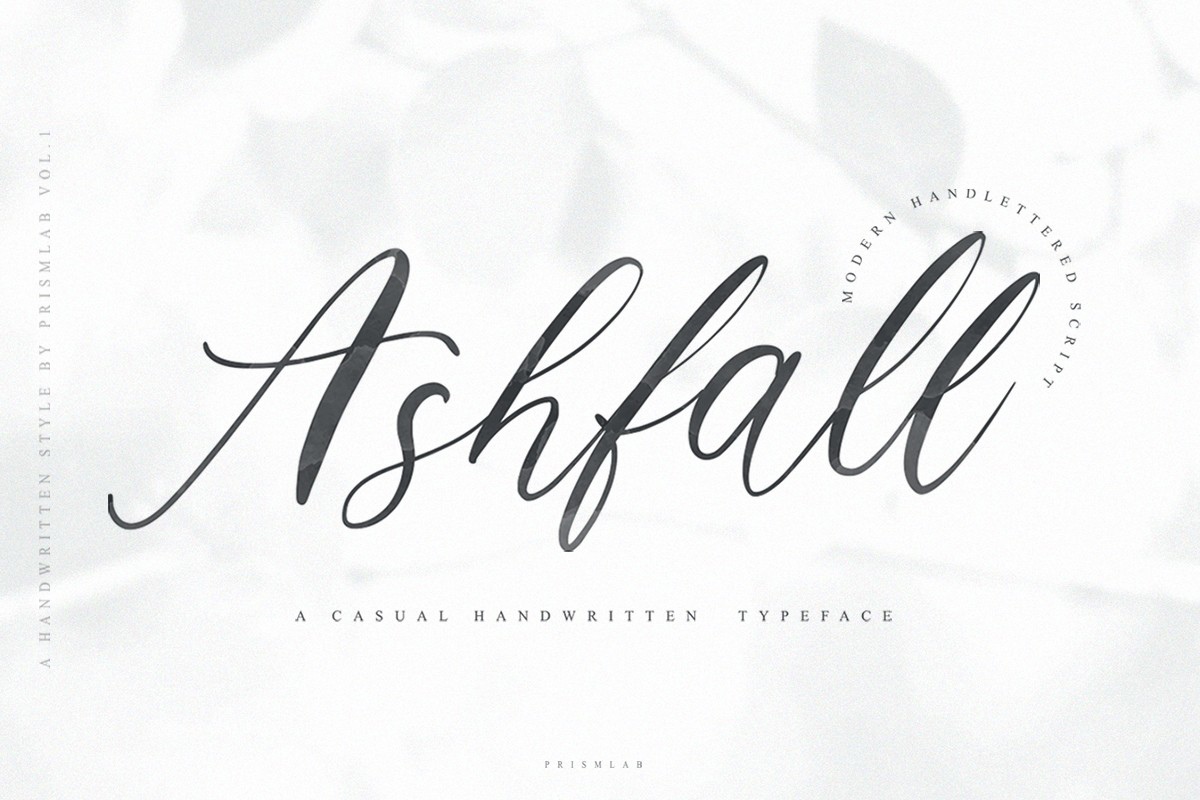 폰트 Ashfall Script