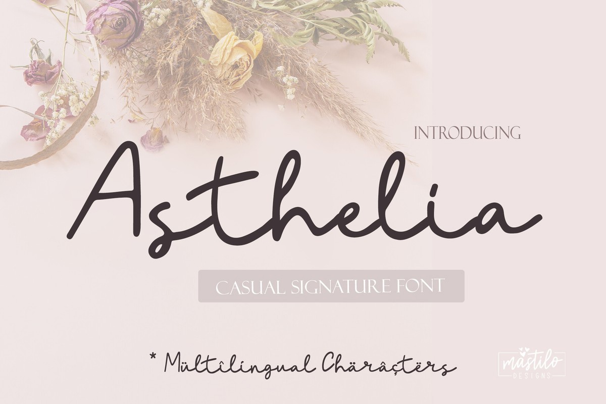 폰트 Asthelia