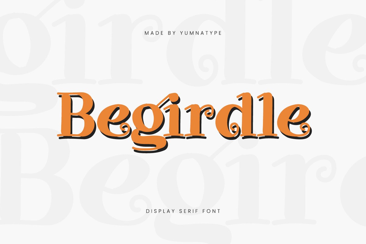 폰트 Begirdle