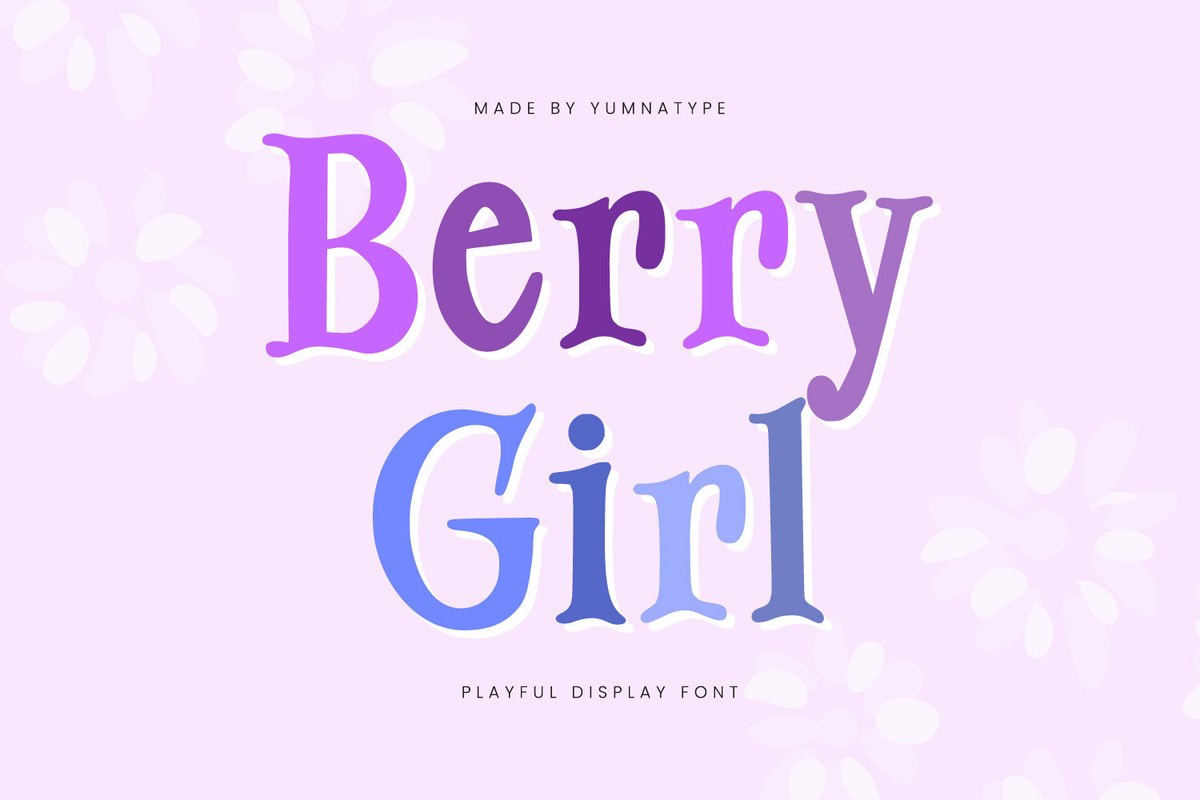 폰트 Berry Girl