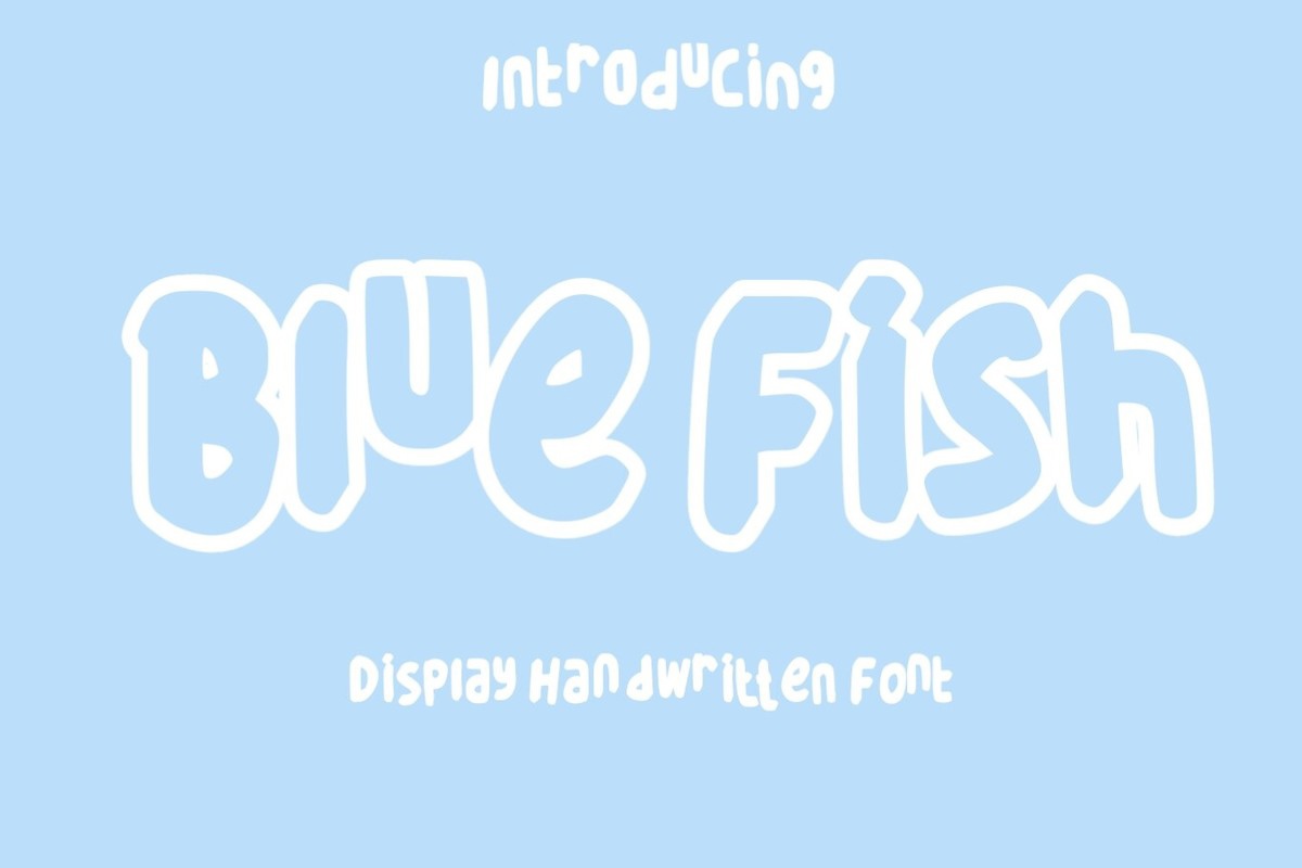 폰트 Blue Fish