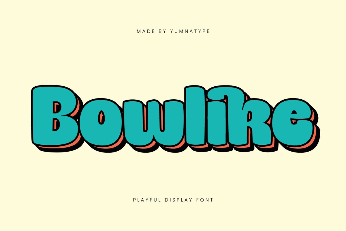 폰트 Bowlike