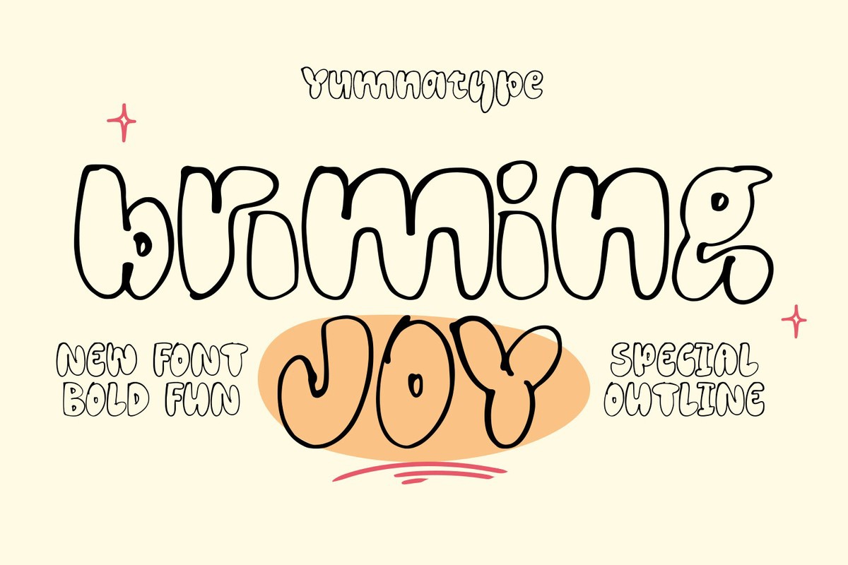 폰트 Brimming Joy