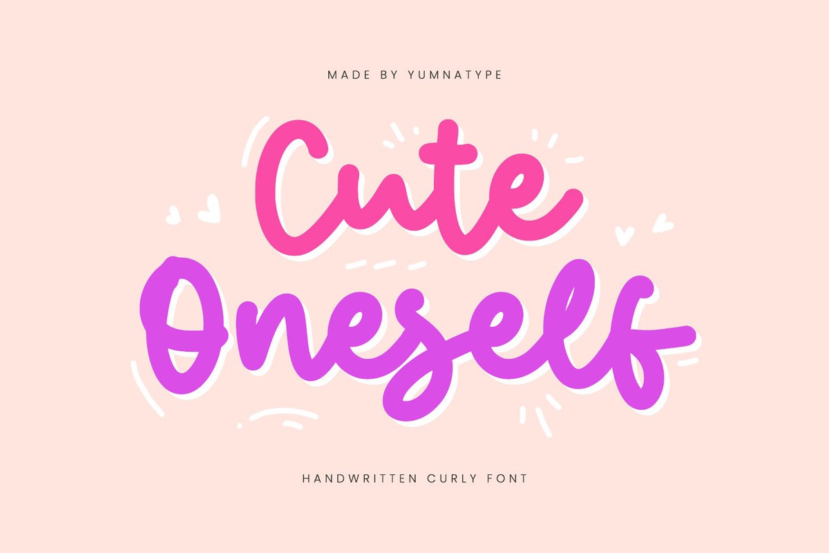 폰트 Cute Oneself