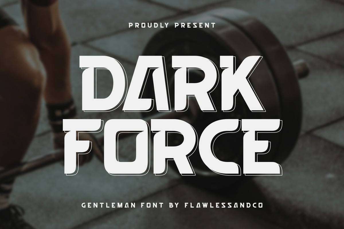 폰트 Dark Force