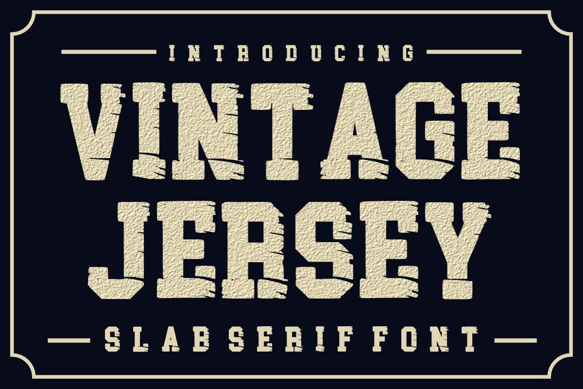 폰트 Vintage Jersey